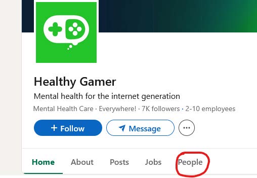 LinkedIn company people search